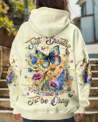 JUST BREATHE BUTTERFLY ALL OVER PRINT - YHHG1601252