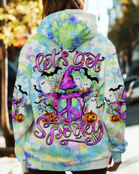 LET'S GET SPOOKY TIE DYE HALLOWEEN ALL OVER PRINT - TYQY1309241