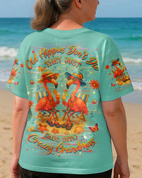OLD HIPPIES DON'T DIE HIPPIE GRANDMAS FLAMINGO ALL OVER PRINT - YHHG3005251