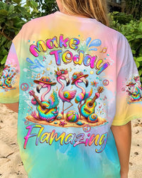 MAKE TODAY FLAMAZING FLAMINGO TIE DYE ALL OVER PRINT - TLNZ1406243
