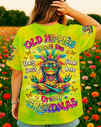OLD HIPPIES GRANDMAS FROG TIE DYE ALL OVER PRINT  - TLNZ0508251