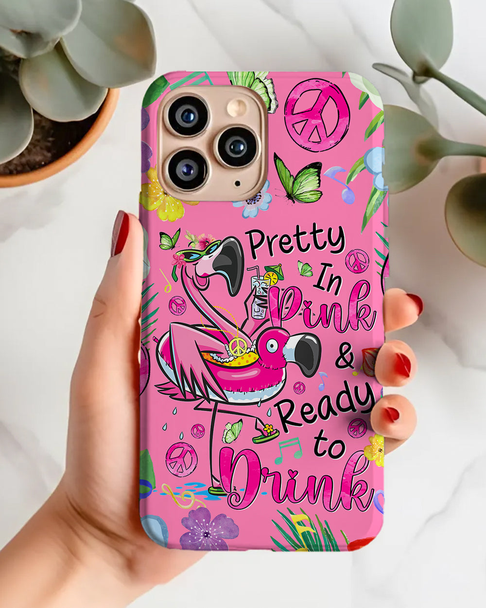 PRETTY IN PINK FLAMINGO PHONE CASE - TYQY1706243