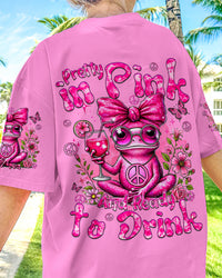 PRETTY IN PINK FROG ALL OVER PRINT - TYQY1007241