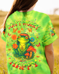DON'T WORRY BE HAPPY FROG ALL OVER PRINT - YHHG2504252