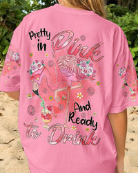 PRETTY IN PINK FLAMINGO ALL OVER PRINT - TYQY0307242