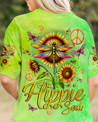 HIPPIE SOUL DRAGONFLY AND SUNFLOWER ALL OVER PRINT - TYQY2207244