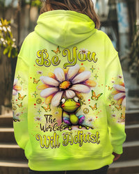 BE YOU THE WORLD WILL ADJUST FROG ALL OVER PRINT - TLNZ2606251