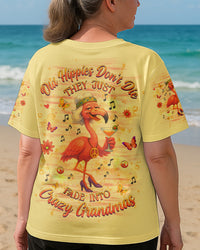 OLD HIPPIES DON'T DIE HIPPIE GRANDMAS FLAMINGO ALL OVER PRINT - YHHG2804252