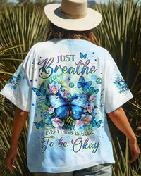 JUST BREATHE BUTTERFLY ALL OVER PRINT  - TLNZ1903254
