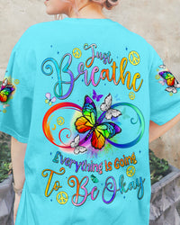 JUST BREATHE BUTTERFLIES INFINITY ALL OVER PRINT - TYQY2404242