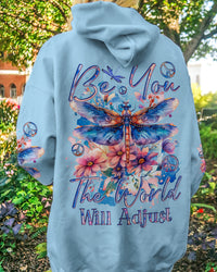 BE YOU THE WORLD WILL ADJUST DRAGONFLY ALL OVER PRINT - TYQY2002241
