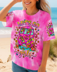 LET'S GO GIRLS FLAMINGO TIE DYE  ALL OVER PRINT  - TLNZ1305252
