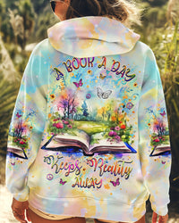 A BOOK A DAY KEEPS REALITY AWAY ALL OVER PRINT - YHHG0909241