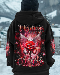 I BELIEVE THERE ARE ANGELS AMONG US ROSE WINGS ALL OVER PRINT - YHHG0702251