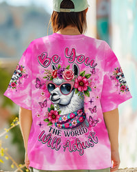 BE YOU THE WORLD WILL ADJUST LLAMA ALL OVER PRINT - TLNZ0406252