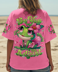 BE YOU THE WORLD WILL ADJUST FROG ALL OVER PRINT - TYQY2025252