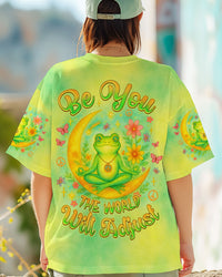 BE YOU THE WORLD WILL ADJUST FROG ALL OVER PRINT - TLNZ2205252