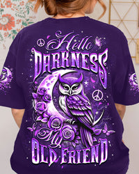 HELLO DARKNESS MY OLD FRIEND OWL ALL OVER PRINT - YHDU2803252