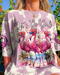 LET'S GO GIRLS FLAMINGO TIE DYE ALL OVER PRINT - TYTM0904243