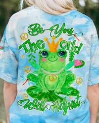 BE YOU THE WORLD WILL ADJUST FROG ALL OVER PRINT - TYQY2103244