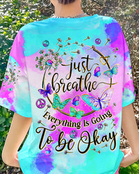 JUST BREATHE BUTTERFLIES ALL OVER PRINT - TYQY1707244