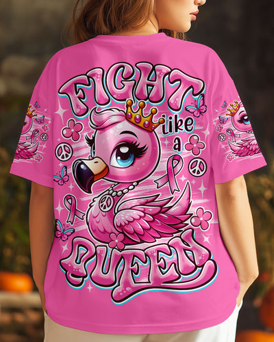 FIGHT LIKE A QUEEN BREAST CANCER AWARENESS ALL OVER PRINT  - TLNO1308251