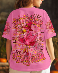 IN OCTOBER WE WEAR PINK FLAMINGO HALLOWEEN BREAST CANCER AWARENESS ALL OVER PRINT - TLNO1208251