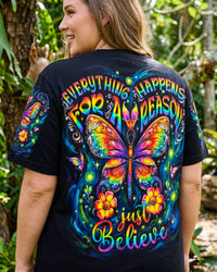 JUST BELIEVE BUTTERFLY GLOW ALL OVER PRINT - KM2404261