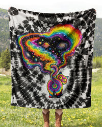 CAT GALAXY FLEECE BLANKET - KMTM2601261