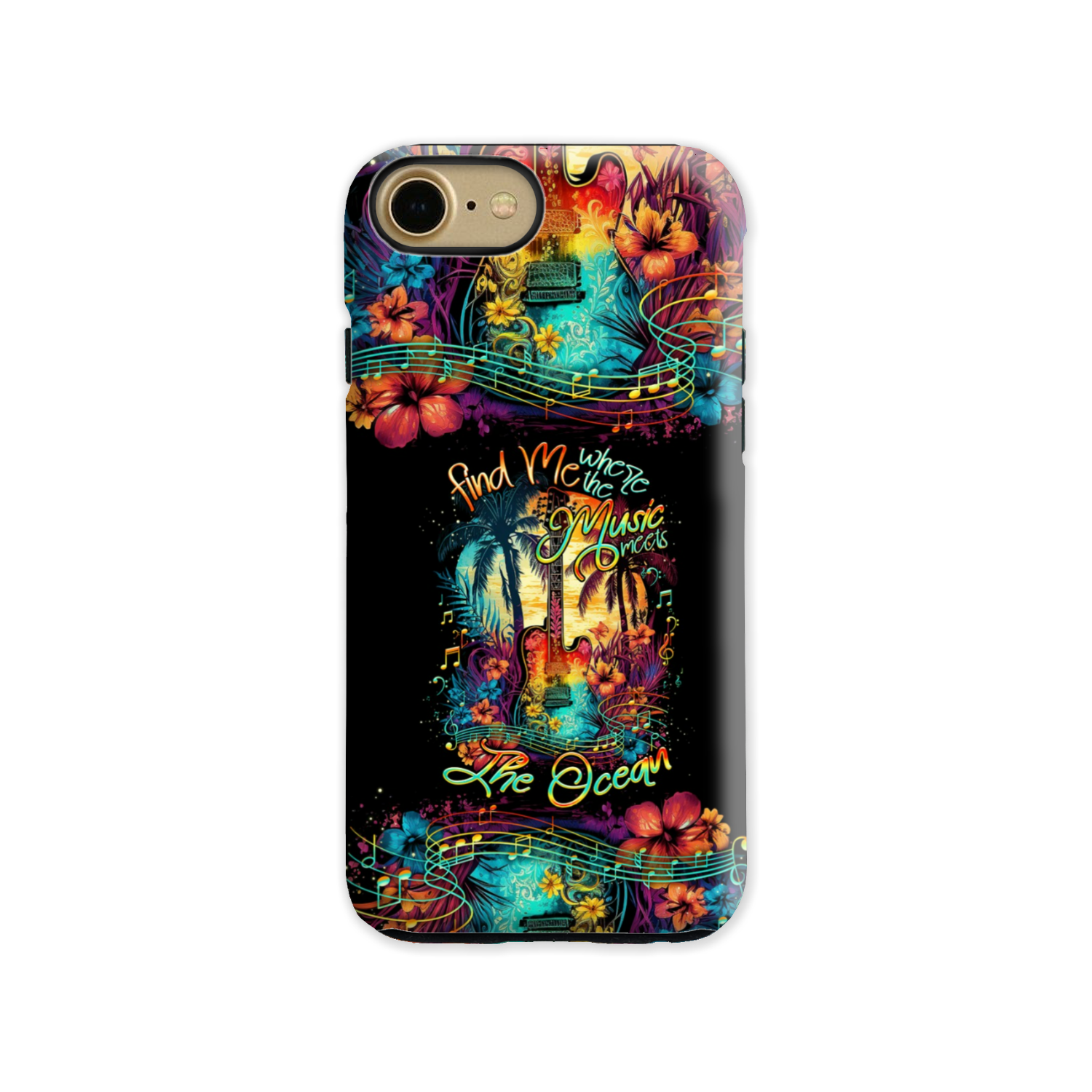 FIND ME WHERE THE MUSIC MEETS THE OCEAN GUITAR PHONE CASE - TLNO1305231