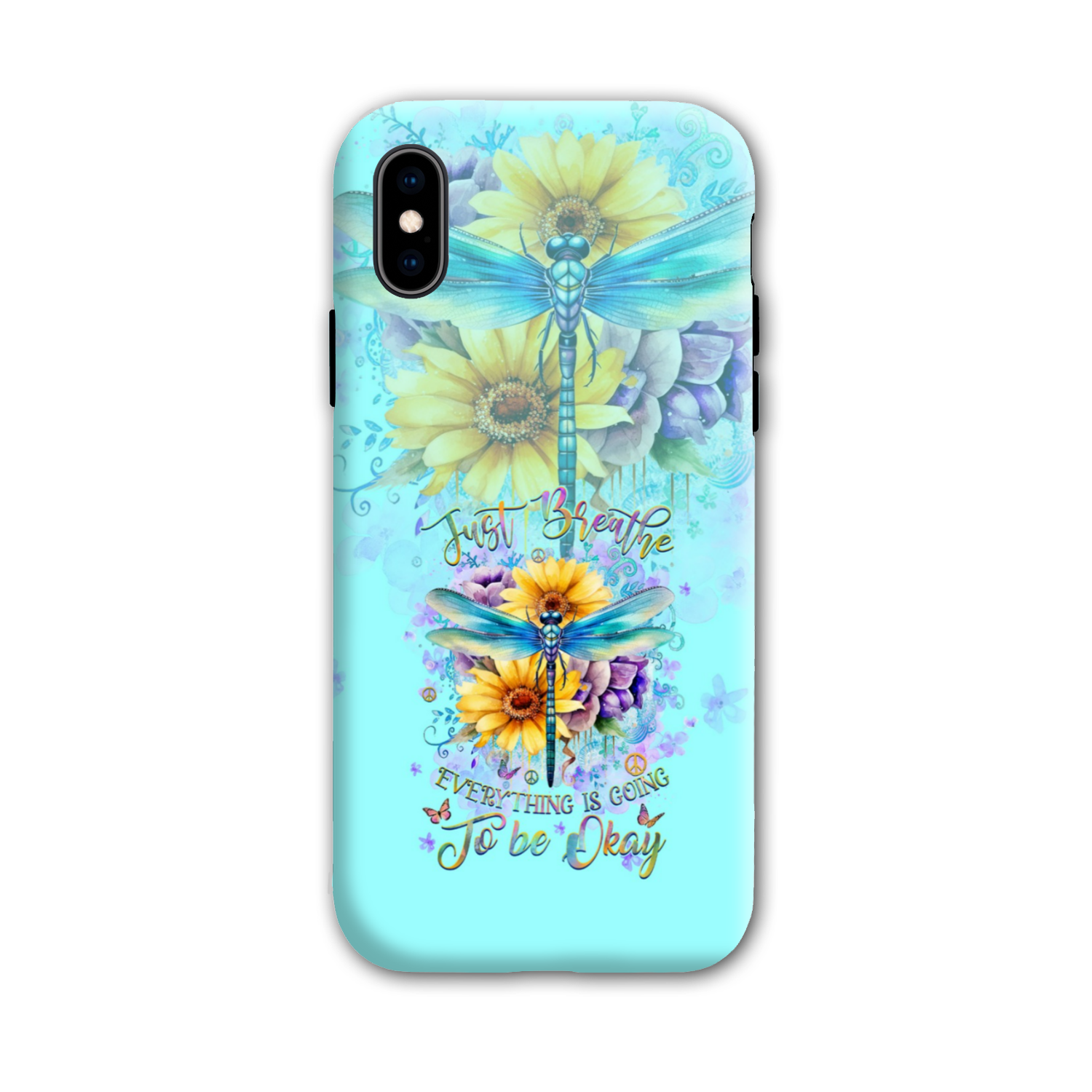 JUST BREATHE DRAGONFLY PHONE CASE - YH0210233
