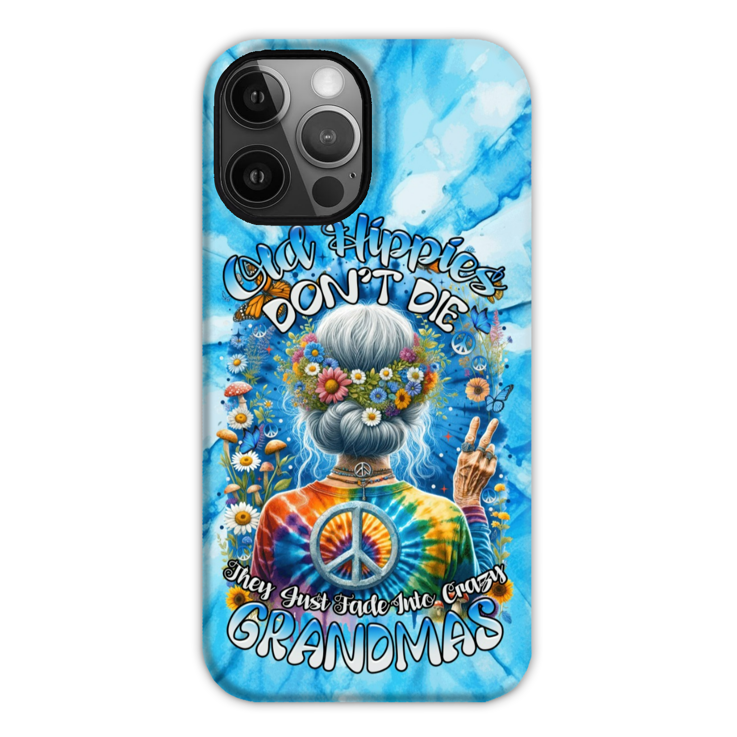 OLD HIPPIE TIE DYE PHONE CASE - TYTM0512232