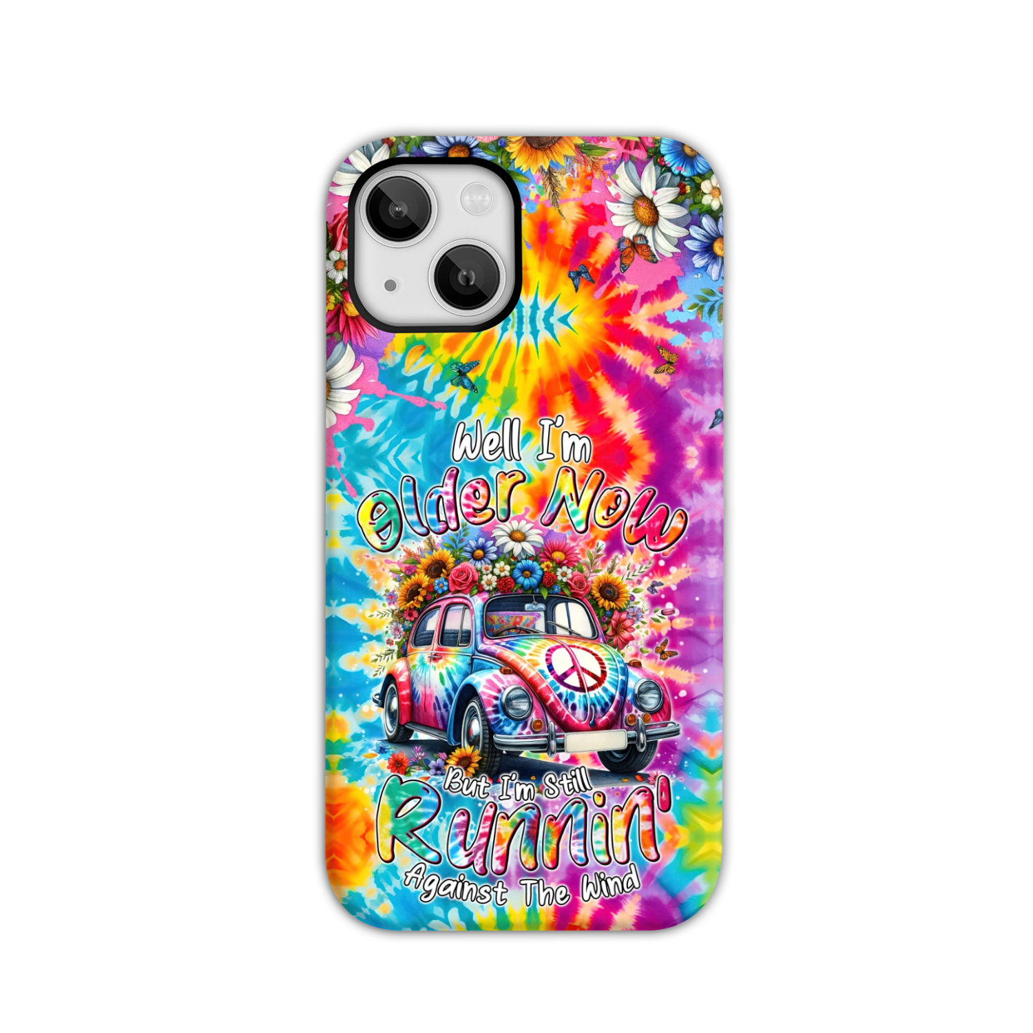 RUNNING AGAINST THE WIND TIE DYE PHONE CASE - TYTM1801246