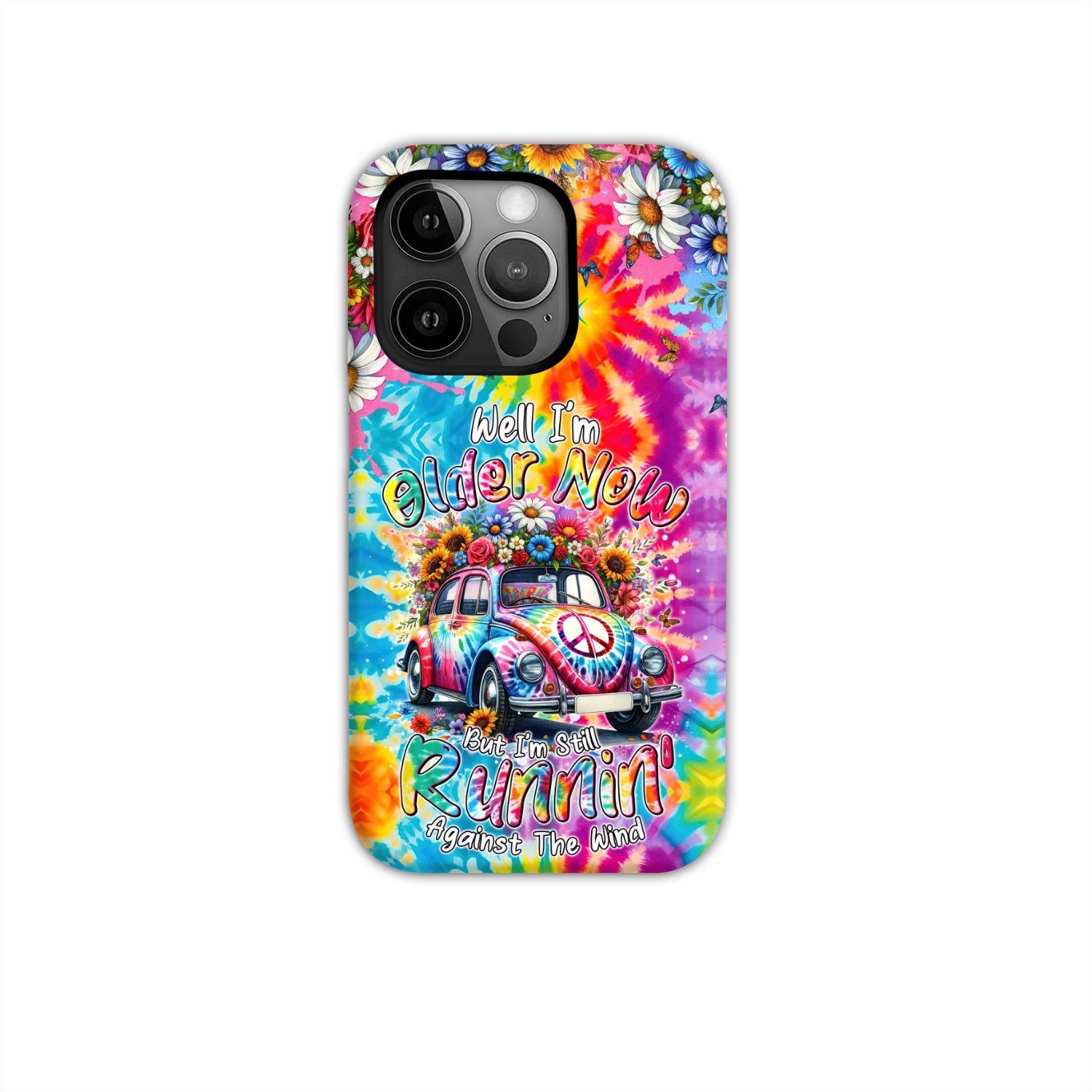 RUNNING AGAINST THE WIND TIE DYE PHONE CASE - TYTM1801246