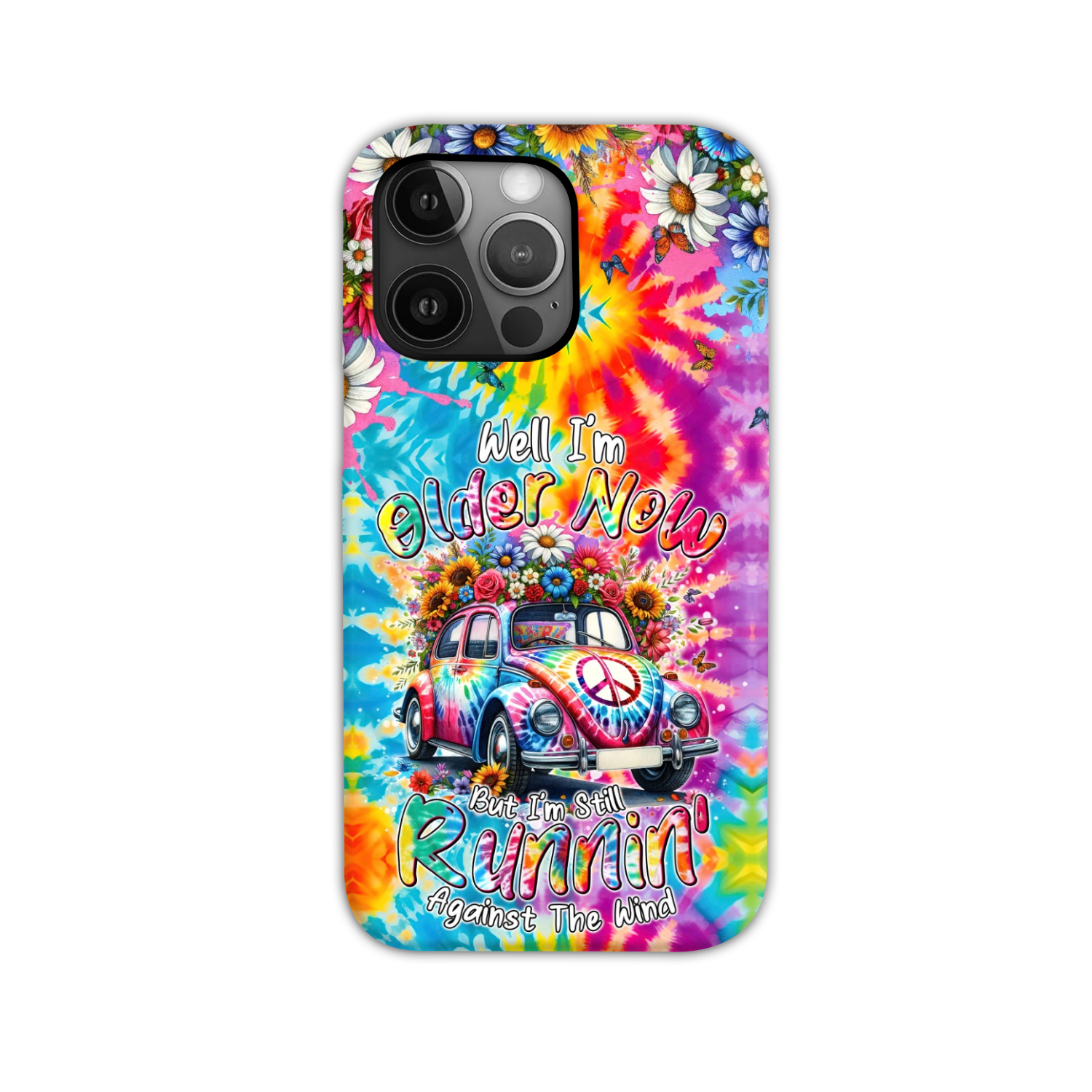 RUNNING AGAINST THE WIND TIE DYE PHONE CASE - TYTM1801246