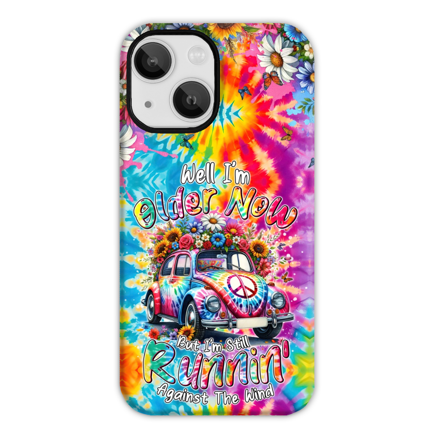 RUNNING AGAINST THE WIND TIE DYE PHONE CASE - TYTM1801246