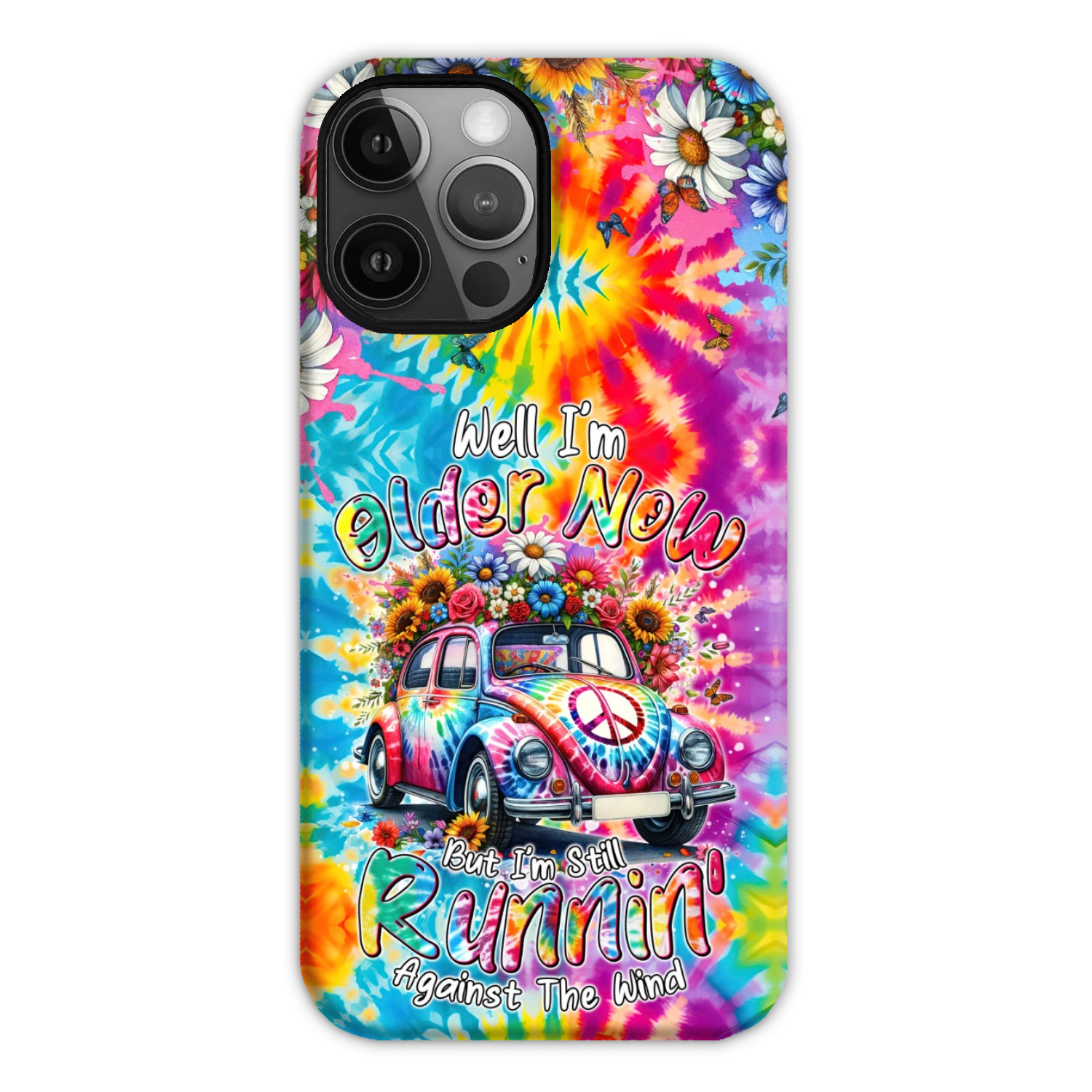 RUNNING AGAINST THE WIND TIE DYE PHONE CASE - TYTM1801246