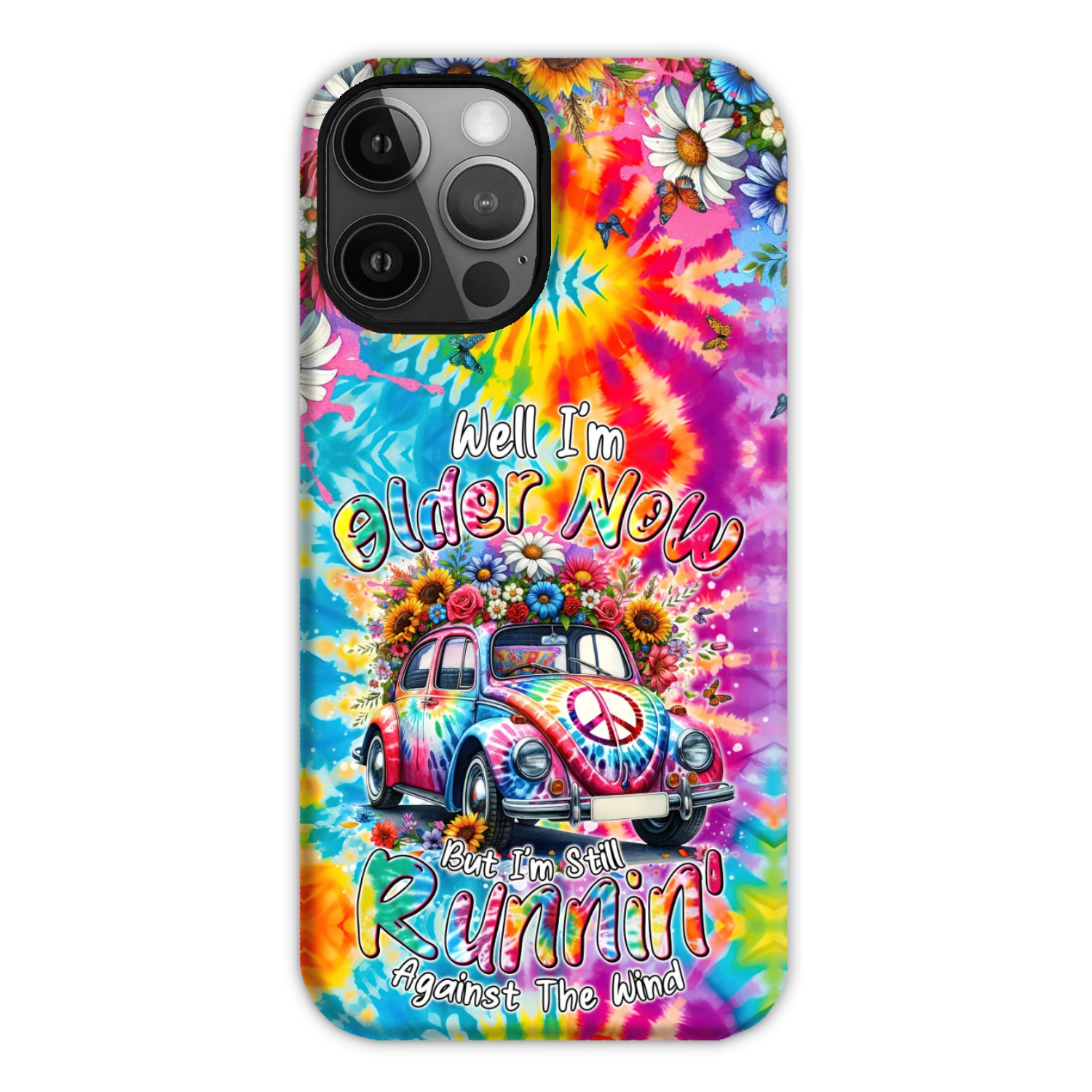 RUNNING AGAINST THE WIND TIE DYE PHONE CASE - TYTM1801246