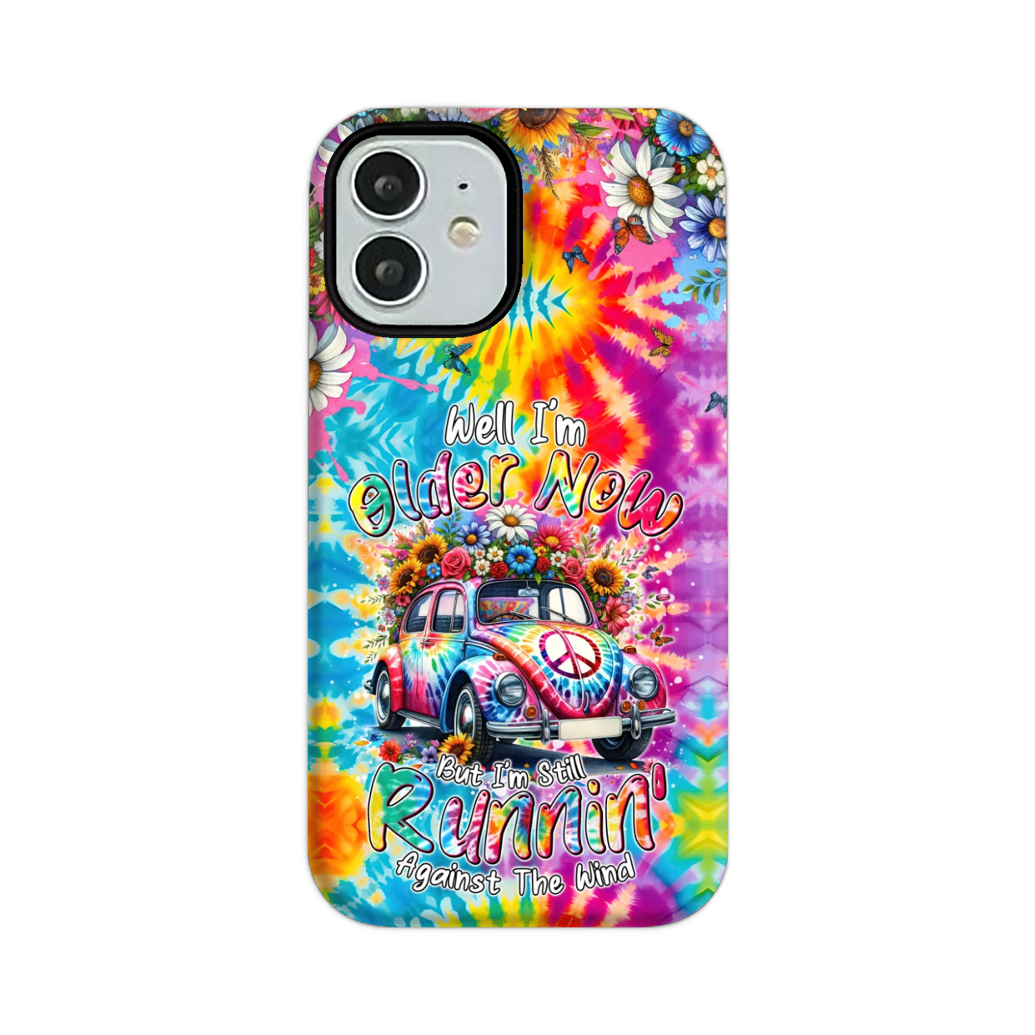 RUNNING AGAINST THE WIND TIE DYE PHONE CASE - TYTM1801246