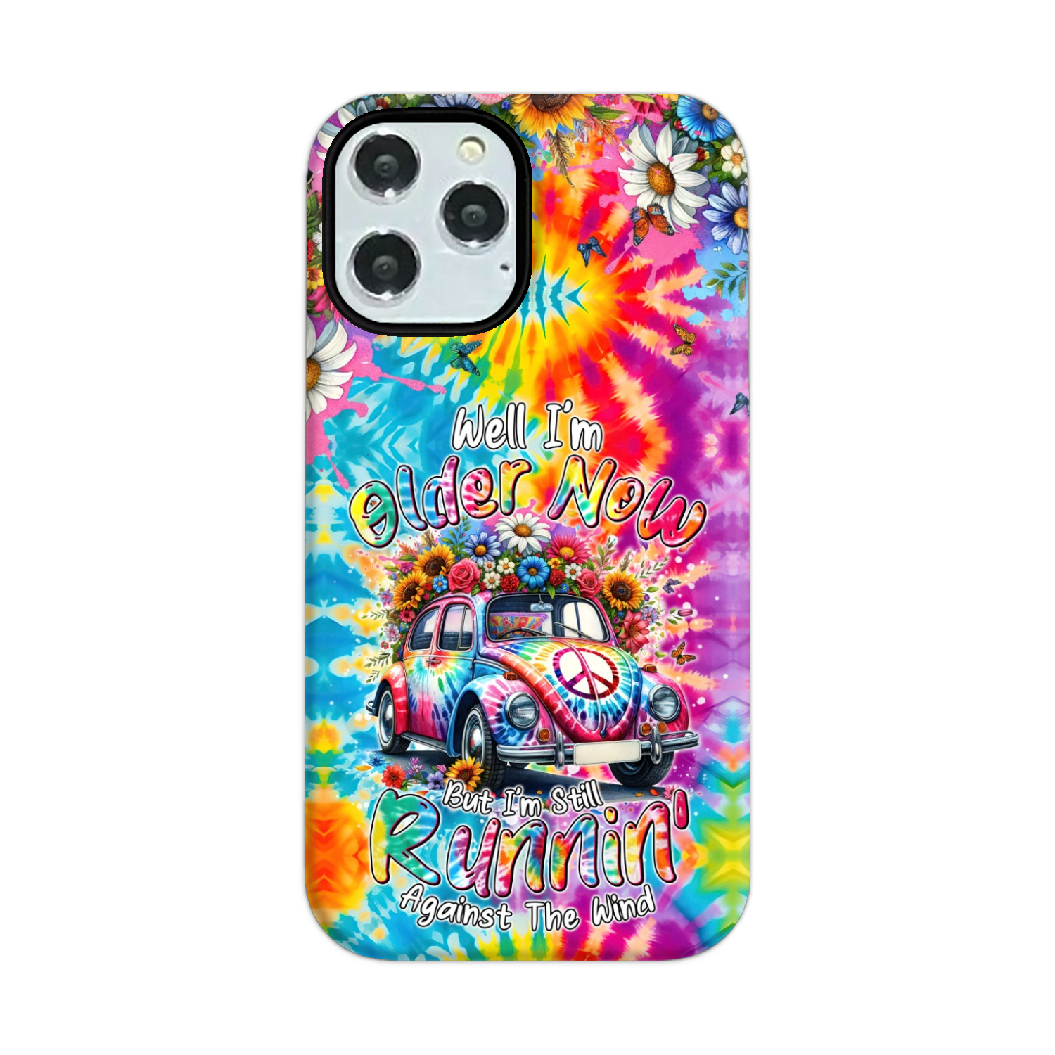 RUNNING AGAINST THE WIND TIE DYE PHONE CASE - TYTM1801246