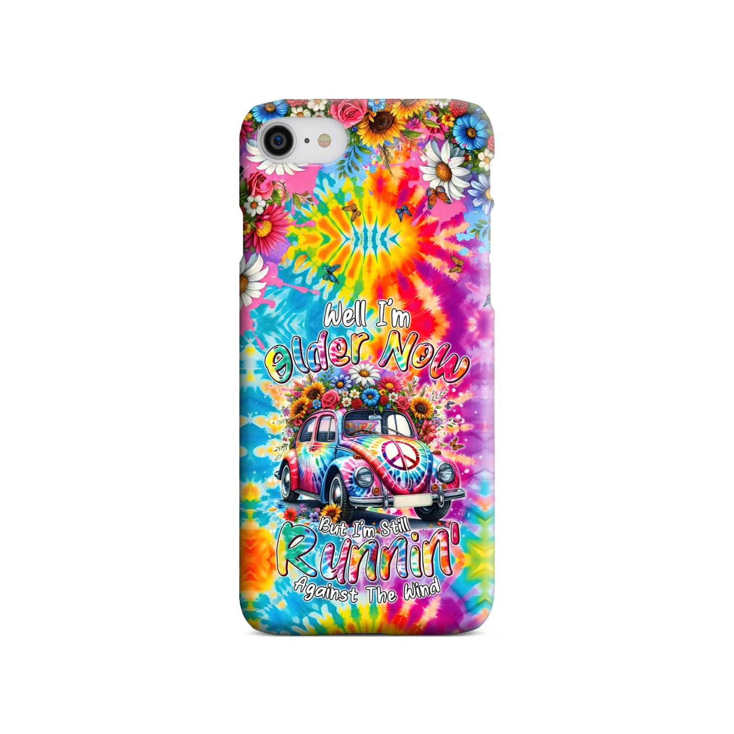 RUNNING AGAINST THE WIND TIE DYE PHONE CASE - TYTM1801246