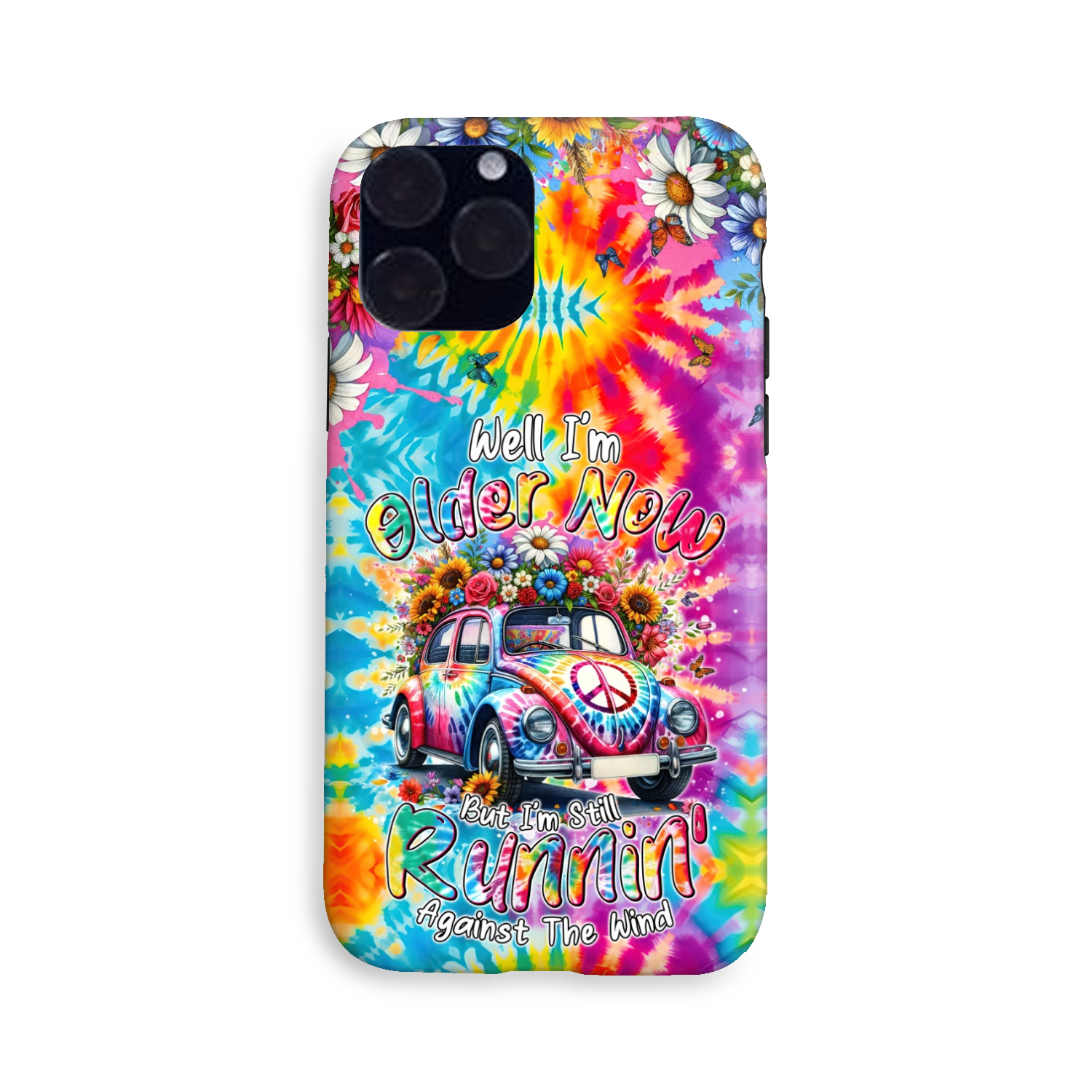 RUNNING AGAINST THE WIND TIE DYE PHONE CASE - TYTM1801246