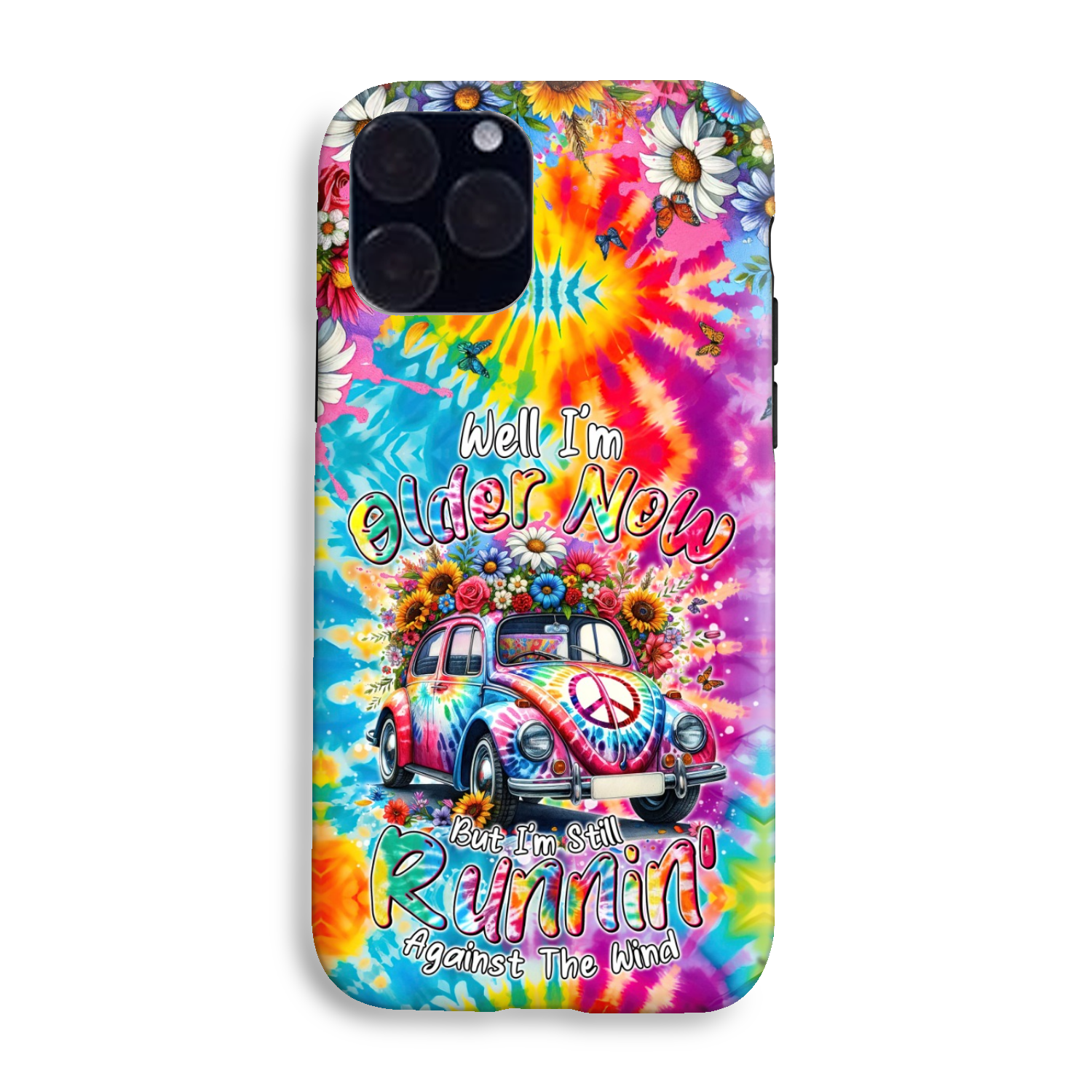 RUNNING AGAINST THE WIND TIE DYE PHONE CASE - TYTM1801246