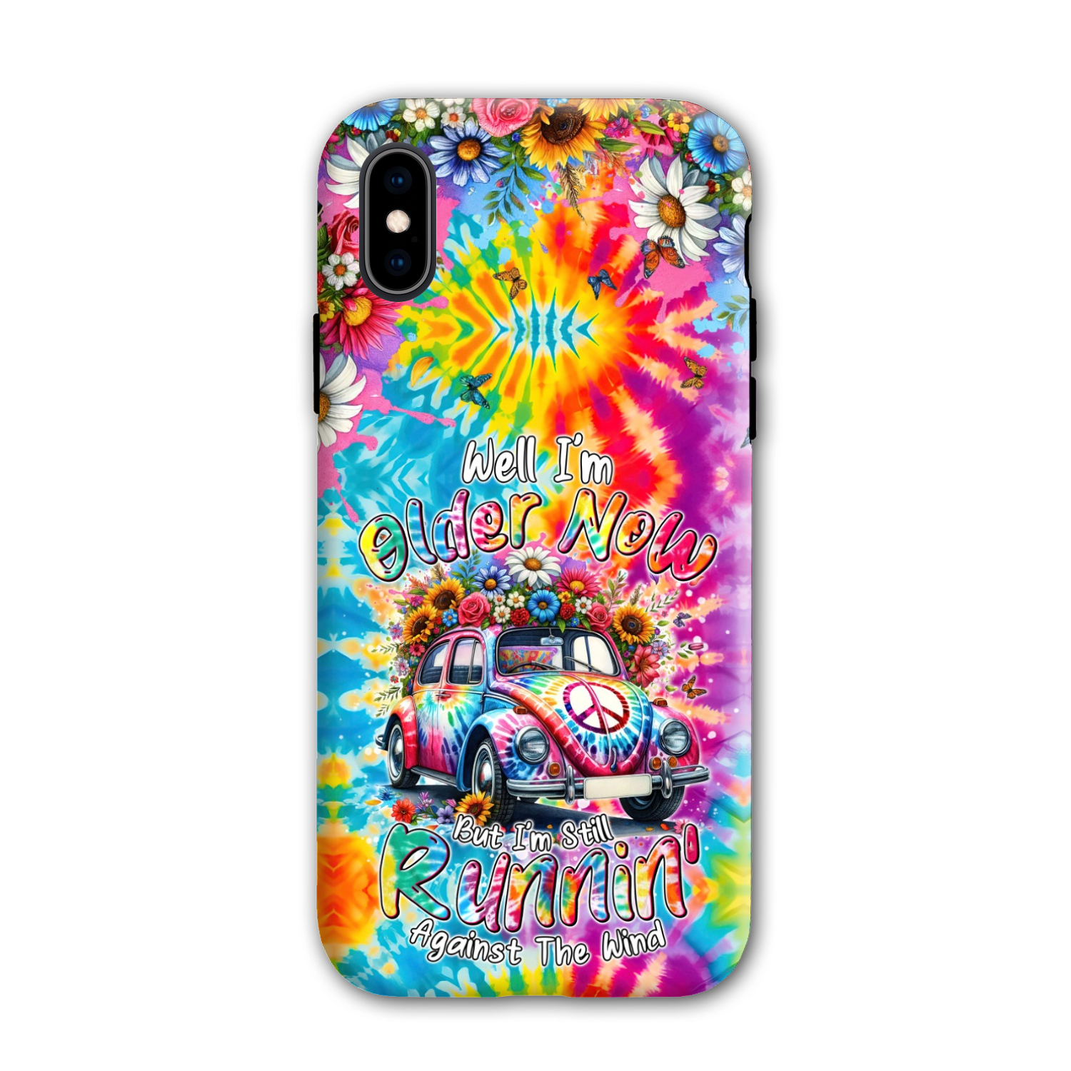 RUNNING AGAINST THE WIND TIE DYE PHONE CASE - TYTM1801246