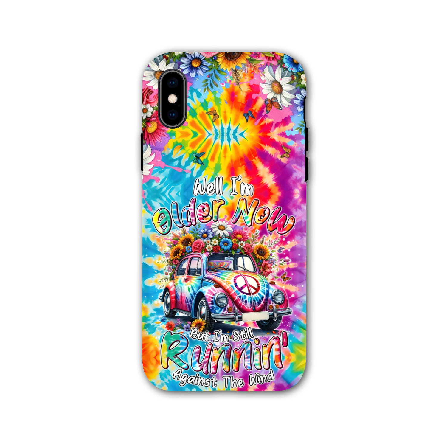 RUNNING AGAINST THE WIND TIE DYE PHONE CASE - TYTM1801246