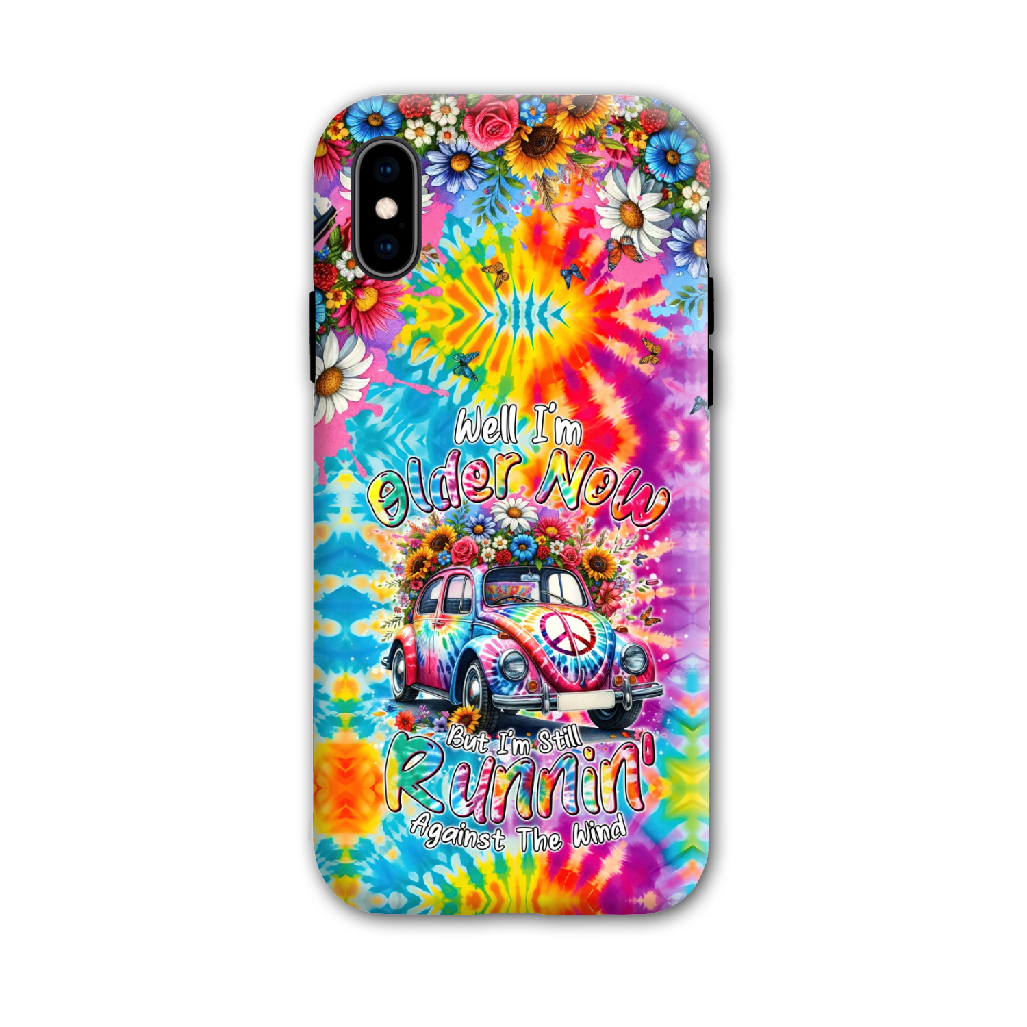 RUNNING AGAINST THE WIND TIE DYE PHONE CASE - TYTM1801246