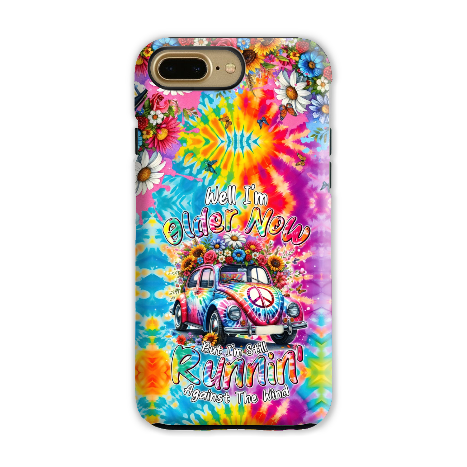 RUNNING AGAINST THE WIND TIE DYE PHONE CASE - TYTM1801246