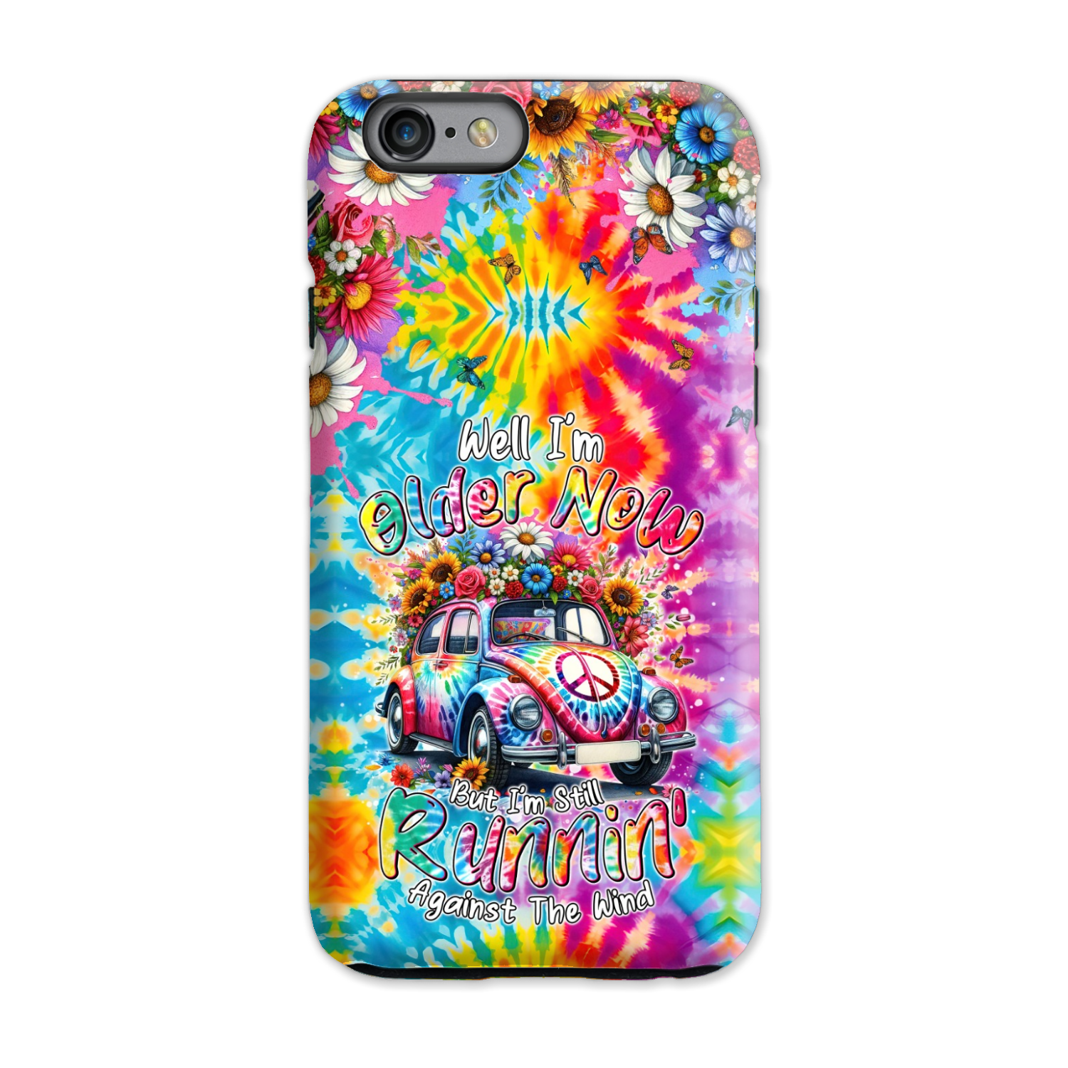 RUNNING AGAINST THE WIND TIE DYE PHONE CASE - TYTM1801246