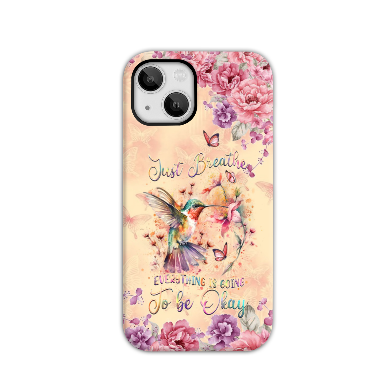 JUST BREATHE HUMMINGBIRD PHONE CASE - YHDU2803244