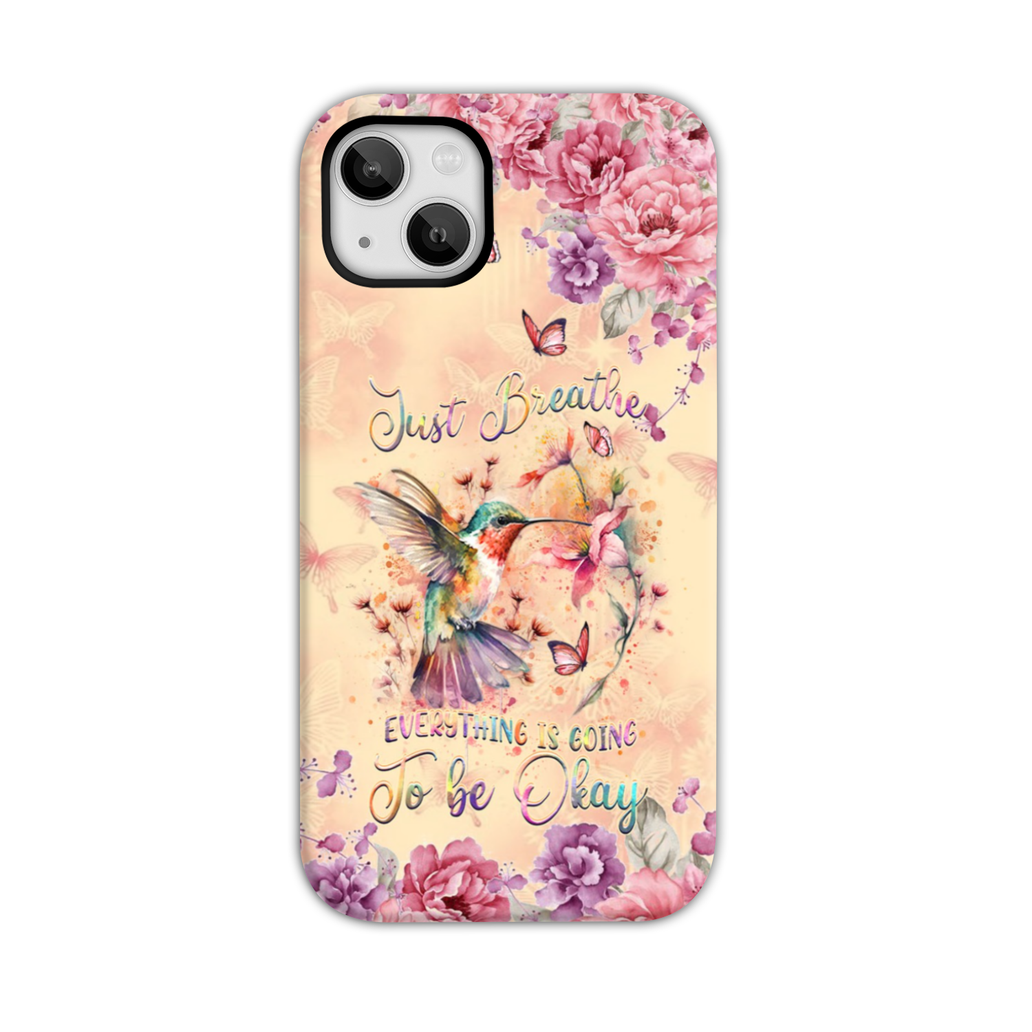 JUST BREATHE HUMMINGBIRD PHONE CASE - YHDU2803244